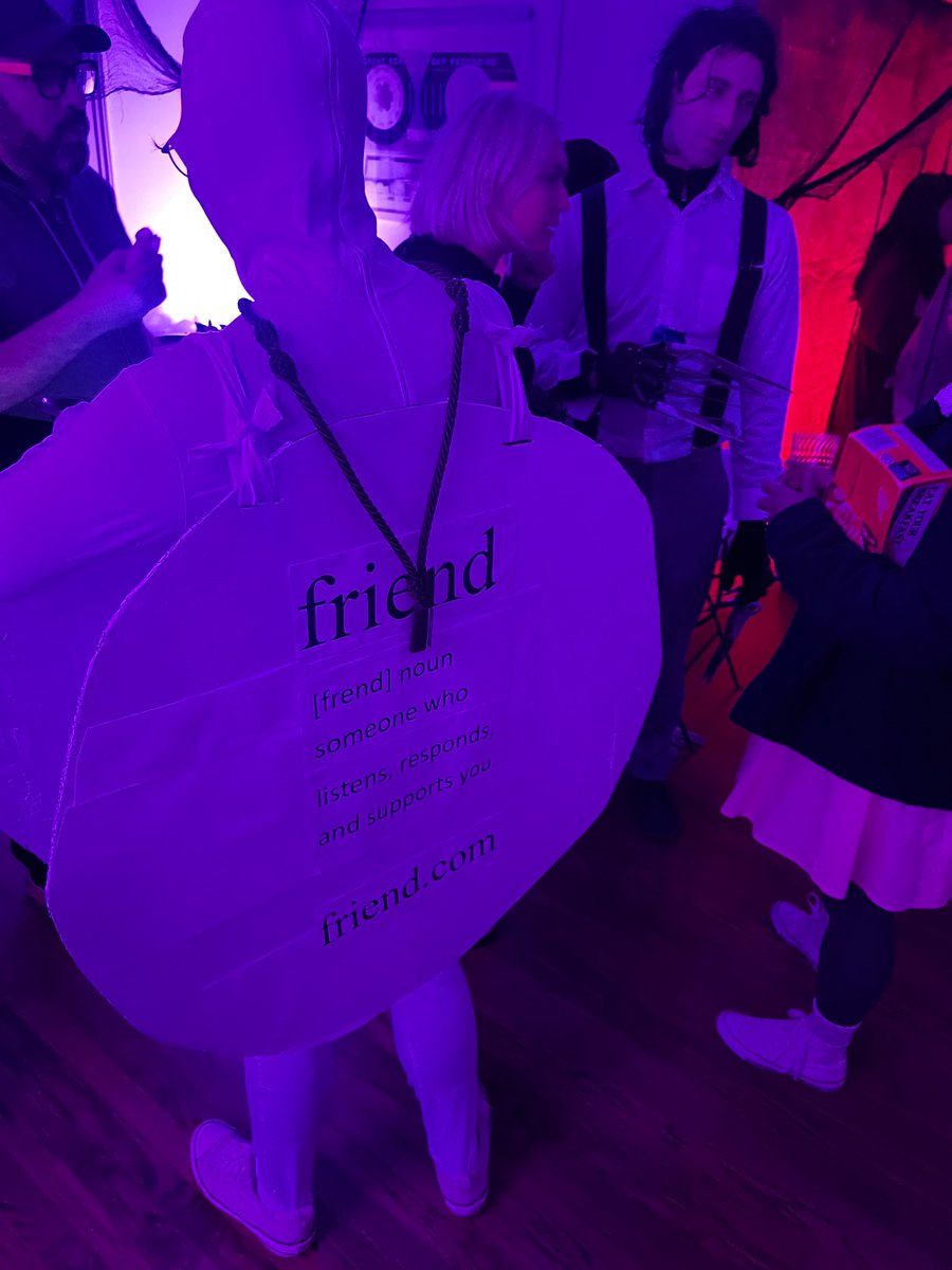 Friend is a Halloween costume