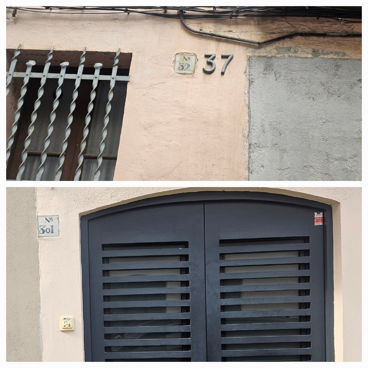Més vestigis del passat: Quan Sant Andreu de Palomar era un poble independent de Barcelona, a cada casa se li assignava un número que constava en una petita placa de ceràmica al costat de la porta. A les imatges de sota en podeu veure algunes de les que encara perduren.