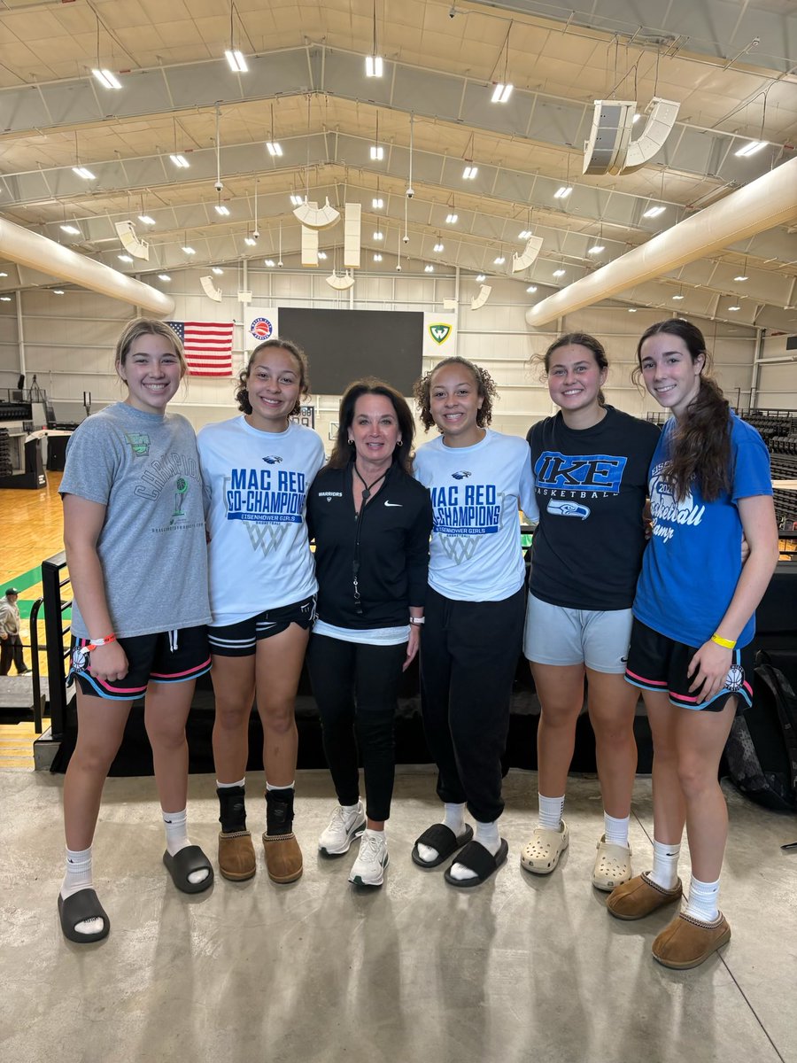 Our Eagles at the <a href="/WSUWarriorsWBB/">Wayne State WBB</a> camp!