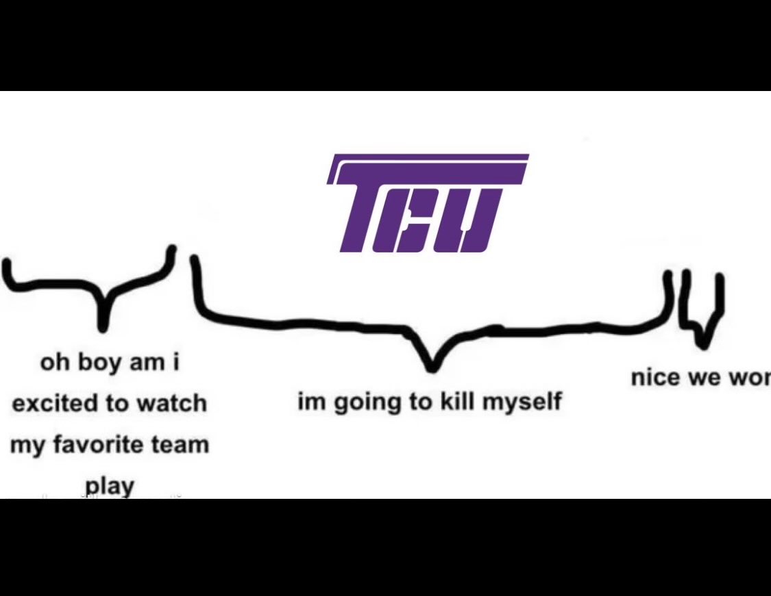 TCUJobu's tweet image. Every game.