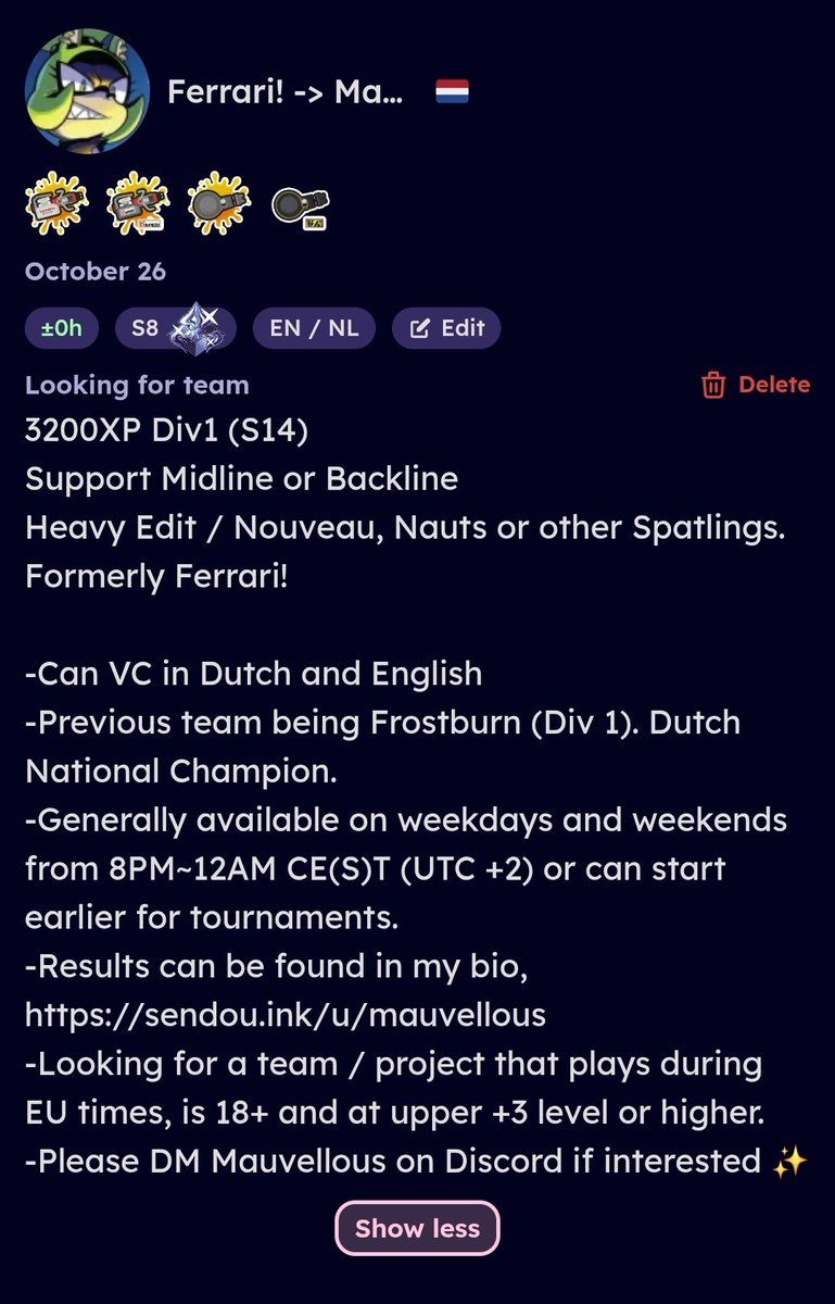 Blusling's tweet image. Would like to get back into the game, please consider my FA post 🙏✨️