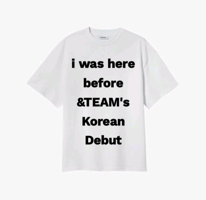 wearing this shirt before &amp;team's KR debut