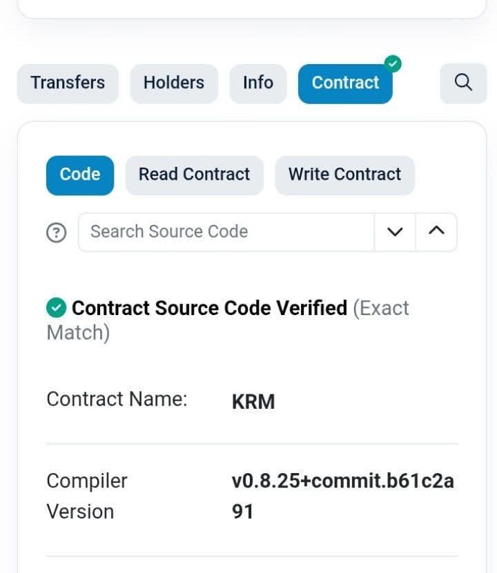 krm_coin's tweet image. •KRM_coin contract verified✅
•Dexscreener updated✅
•Liquidity locked✅
•CoinGecko (pending)
•CoinMarket Cap (pending)

$KRM is not backing down because of FUD❌

We are building block by block

It&apos;s either you win or watch from the sidelines

#KRM
#FunniestCoinAlive