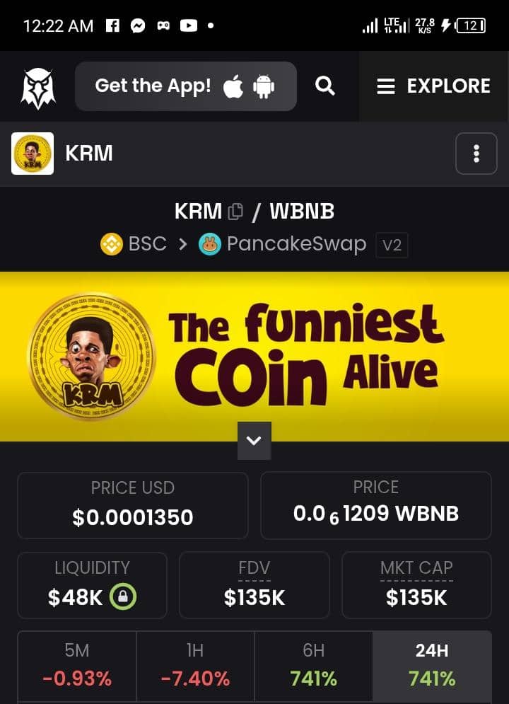 krm_coin's tweet image. •KRM_coin contract verified✅
•Dexscreener updated✅
•Liquidity locked✅
•CoinGecko (pending)
•CoinMarket Cap (pending)

$KRM is not backing down because of FUD❌

We are building block by block

It&apos;s either you win or watch from the sidelines

#KRM
#FunniestCoinAlive