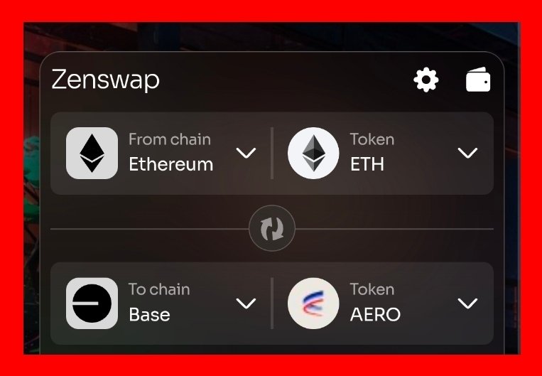GemsScope's tweet image. I've been discovering @OneAnalog eco recently
Zenswap caught my attention and I tried a few routes
It looks smooth, also offering a one click cross-chain swap and the revenue fueling $ANLOG token
Did you try it yet?