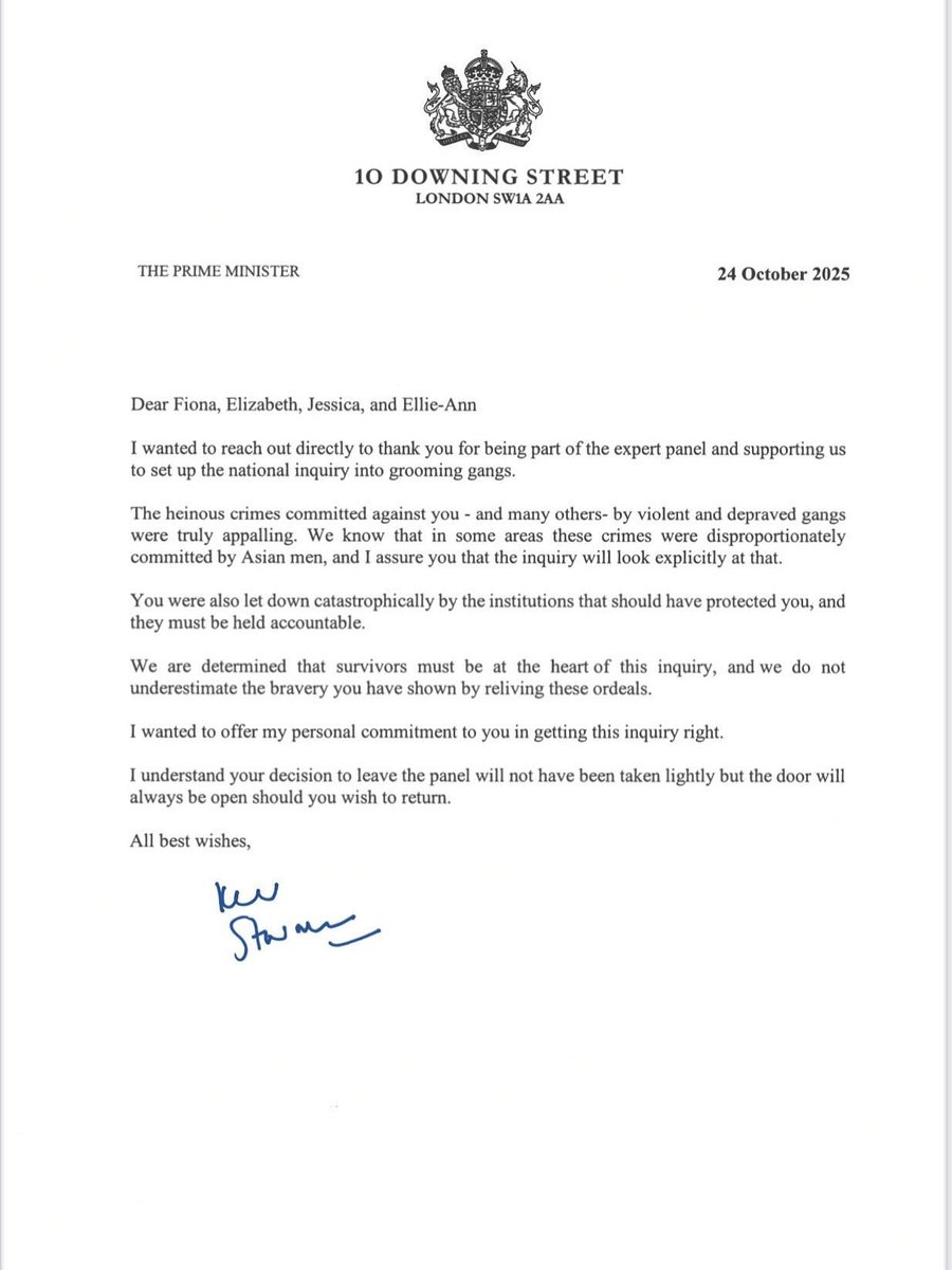 On 24 October, Prime Minister Keir Starmer wrote to grooming gang victims, describing the perpetrators merely as “Asian men.”  

This blanket label unjustly stigmatizes millions of law-abiding Indians, Hindus and others from across Asia. It erases cultural distinctions and