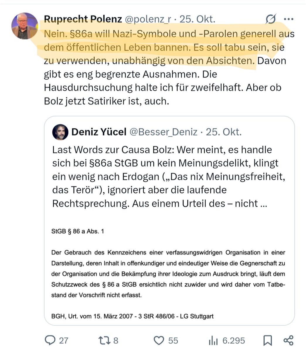 .<a href="/polenz_r/">Ruprecht Polenz</a> vs. <a href="/polenz_r/">Ruprecht Polenz</a> 
😂😂😂
(z.K. <a href="/janfleischhauer/">Jan Fleischhauer</a>)