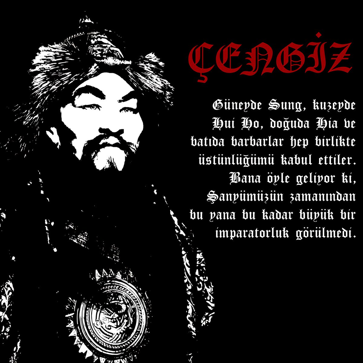 Çin kroniklerine göre Jieler, Hunlar'dan gelme bir boydur. "Jie", Kıyat'ın Çince yazımıdır. Yani Çengiz Han'ın kabilesi olan Kıyatlar Türk kökenlidir. Çengiz Han Türk'tür. Zâten Çinli bir taoiste yazdığı mektupta Mete Han için “Şanyümüz” demesi de onu atası bildiğini gösterir.