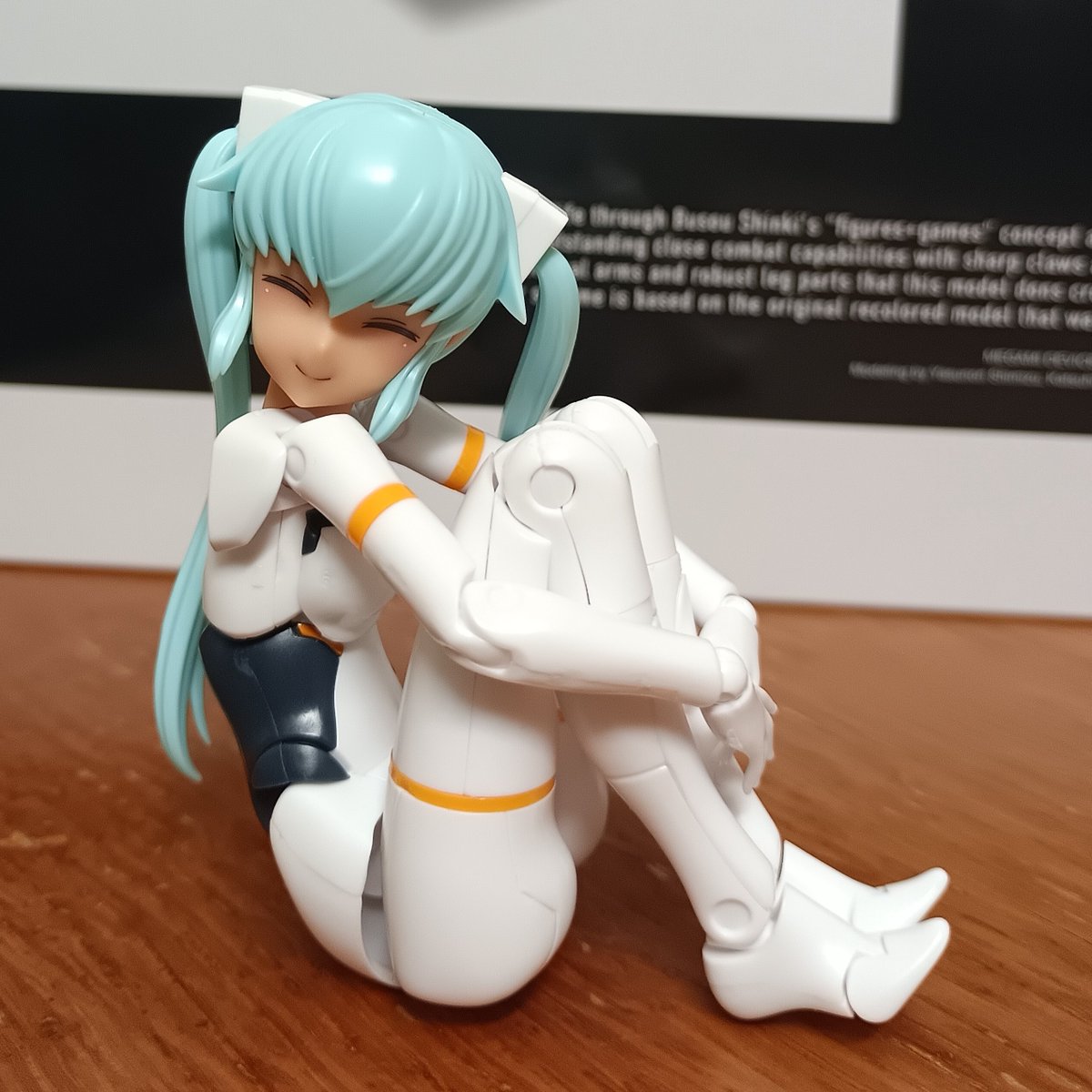 chicarita67gma1's tweet photo. #メガミデバイス
#武装神姫

30MPの綾波さんの体育座りが話題ですけど…
私、差し替えなしで体育座り出来るんですよ https://t.co/ZTPH8eyAcx