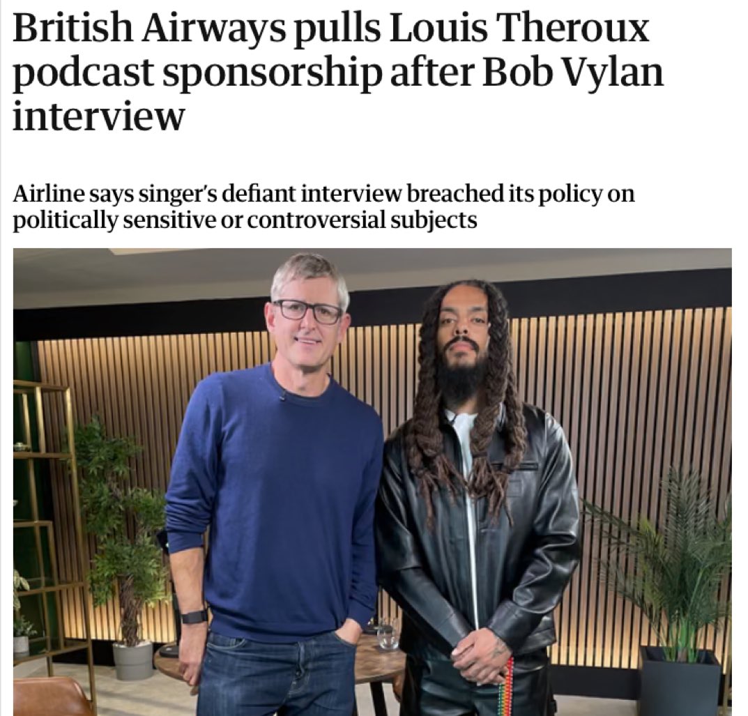 Stupid decision from <a href="/British_Airways/">British Airways</a> 

This whole spectacle will be looked back upon with as much disdain as ‘the red scare’ (McCarthyism). 

It’s absolute nonsense.