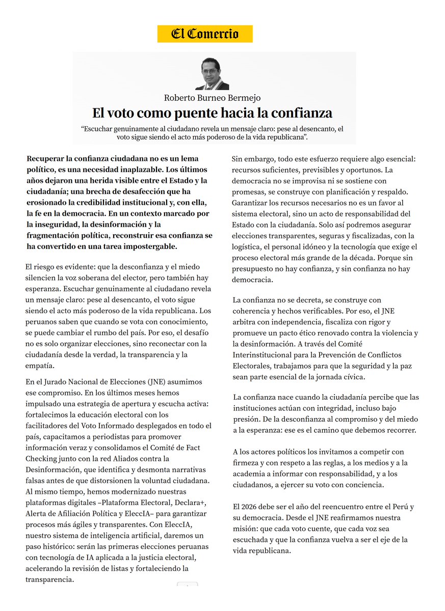 JNE Perú tweet media