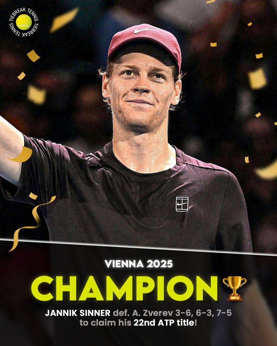 Vienna belongs to SINNER! 🏆

📸Getty 
#janniksinner #sinner #erstebankopen #champion #tiebreaktennis