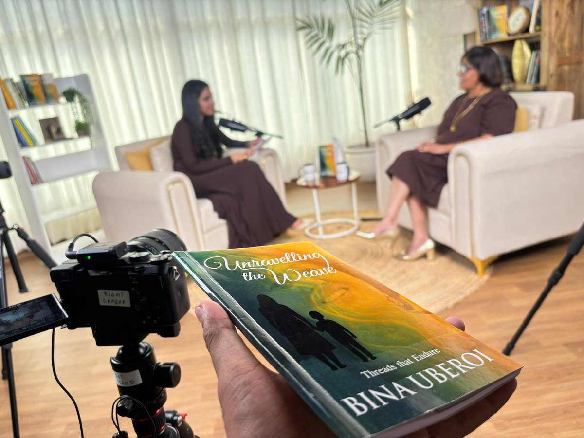 binauberoi_TEP's tweet photo. 🎙️ Just wrapped up a wonderful podcast shoot with Mice Pe Milenge with Tamanna!

We spoke about my book Unravelling the Weave — a journey through courage, resilience &amp; rediscovery. 💫

Stay tuned for the episode!
📖 Until then, read the book here: https://t.co/VPQLWfNqJ8 https://t.co/kzmk98JufL
