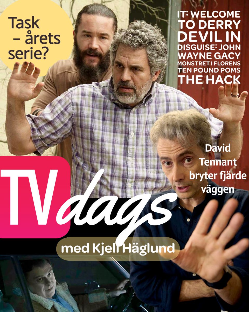 Är Task årets serie? Kjell hyllar finalen, Brad Ingelsby … och dialektcoachen! + The Hack, Nobody Wants This, It: Welcome to Derry, Devil in Disguise: John Wayne Gacy, Monstret i Florens m.m.
tvdags.ghost.io/237-task-the-h…