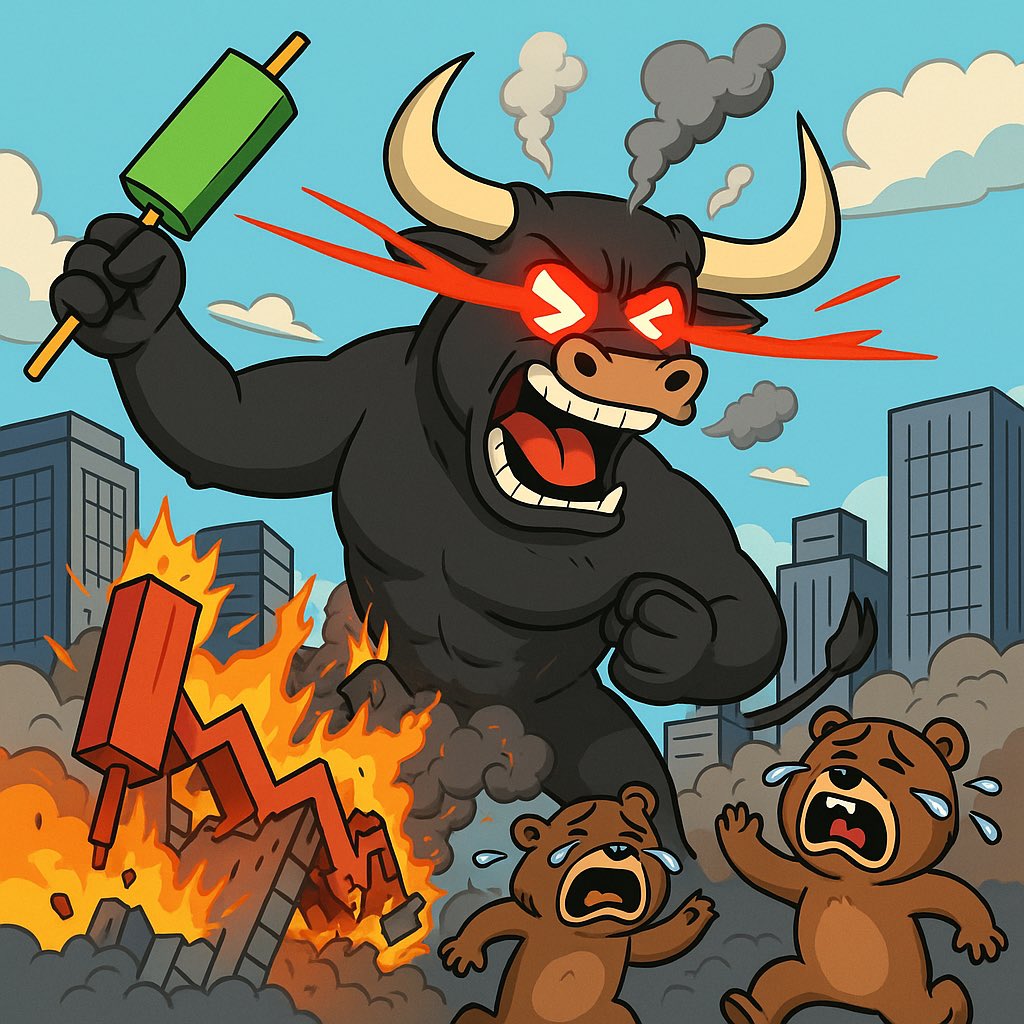 The Bull Society 🔶🐂 (@thebullsoc) on Twitter photo Bear market? I thought it was a snack. 🐂🔥
$BULLS to the skyline 🚀 #BNB Bear market? I thought it was a snack. 🐂🔥
$BULLS to the skyline 🚀 #BNB