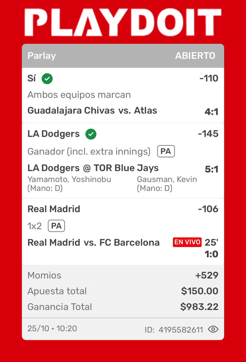 JairVala13's tweet image. Si el Real Madrid gana el juego al llegar a 300 seguidores regalaré 2 transferencias de $200 entre todos los RT ❤️

Hala Madrid!❤️