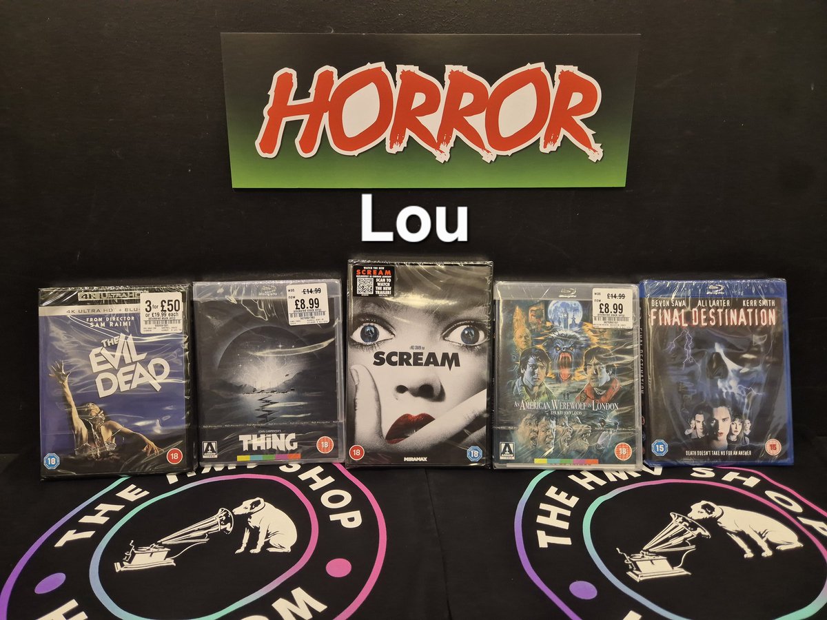 looking for a horror movie to watch this #halloween? here are a few of our favourites to inspire you 🎃 #hmv #hmvburton
