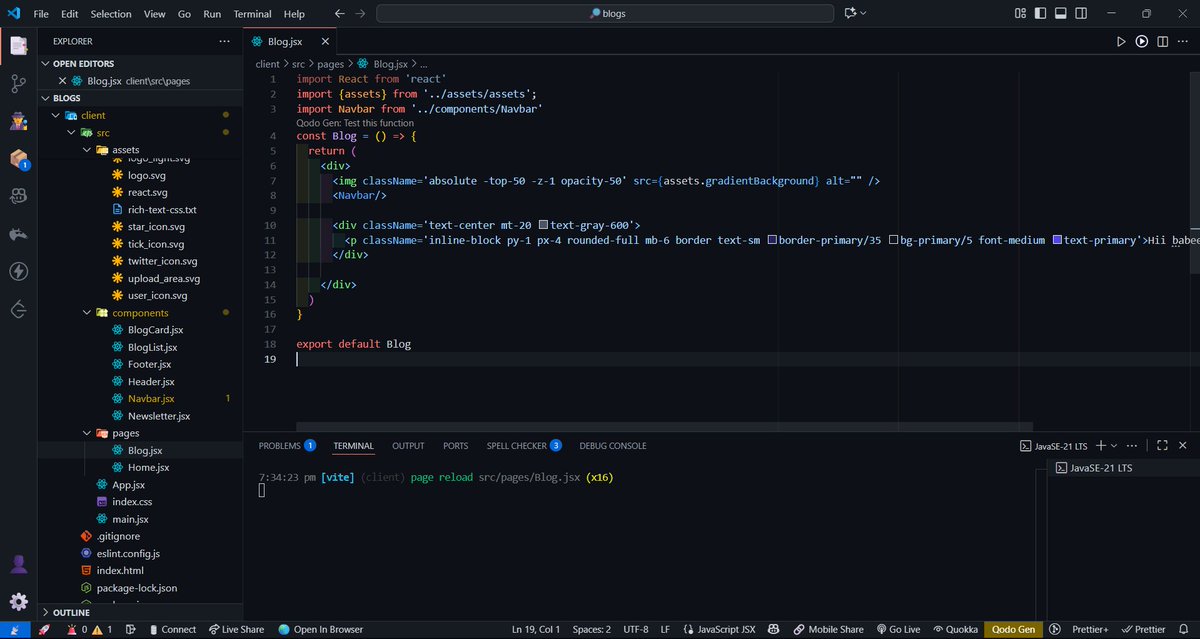 Adarshh18_'s tweet image. DAY 52 ✅ #100DaysOfCode   
- Started with New Project (Blog Application)
- Done with the Landing Page Today