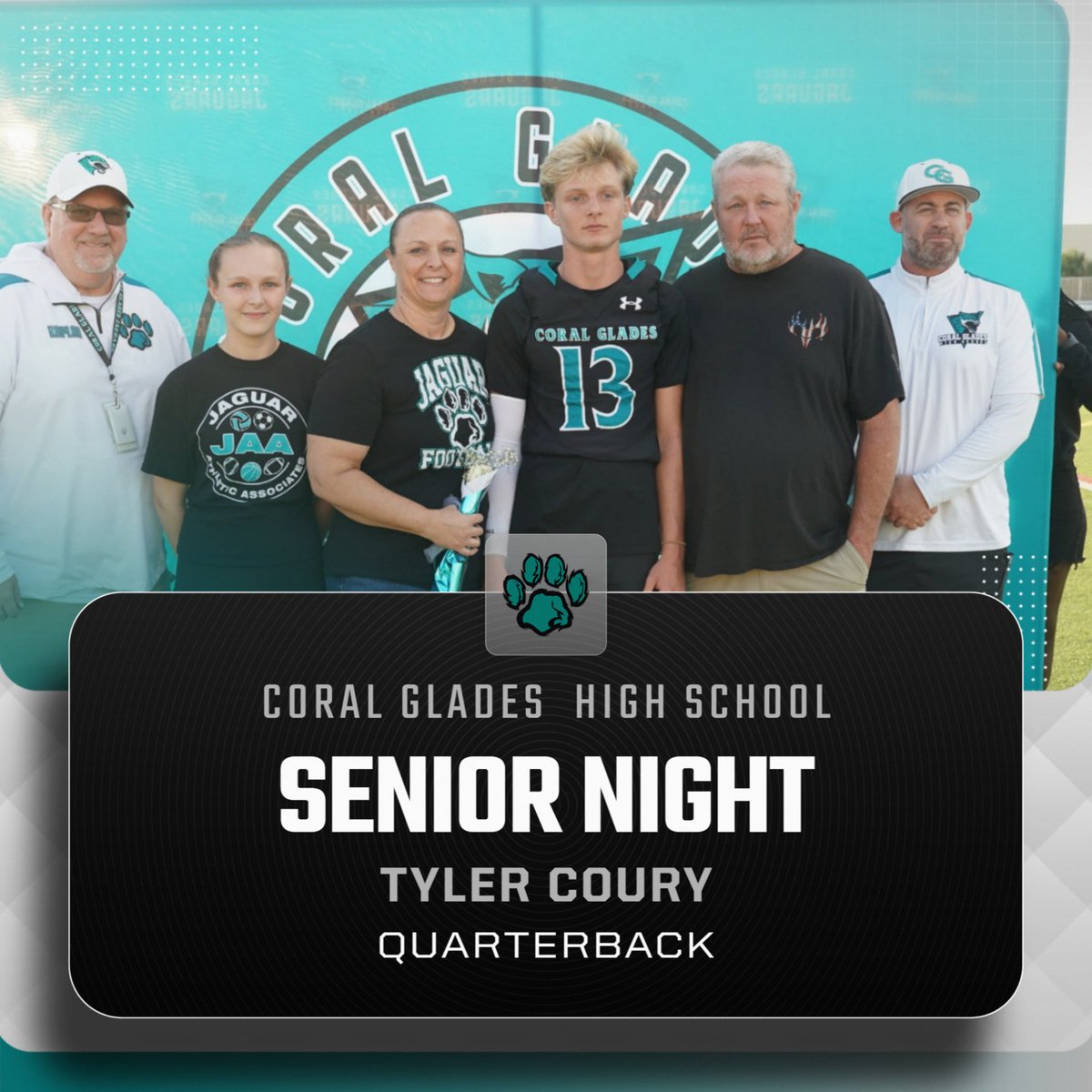 Coral Glades AD (@coralgladesjags) on Twitter photo We had a great night celebrating our Seniors on Friday night.  We honored all of our Fall Sports Seniors, band members, JROTC members and more.  Thanks to all of our Seniors, we wish you the best.  Once a Jag, always a Jag!! We had a great night celebrating our Seniors on Friday night.  We honored all of our Fall Sports Seniors, band members, JROTC members and more.  Thanks to all of our Seniors, we wish you the best.  Once a Jag, always a Jag!!