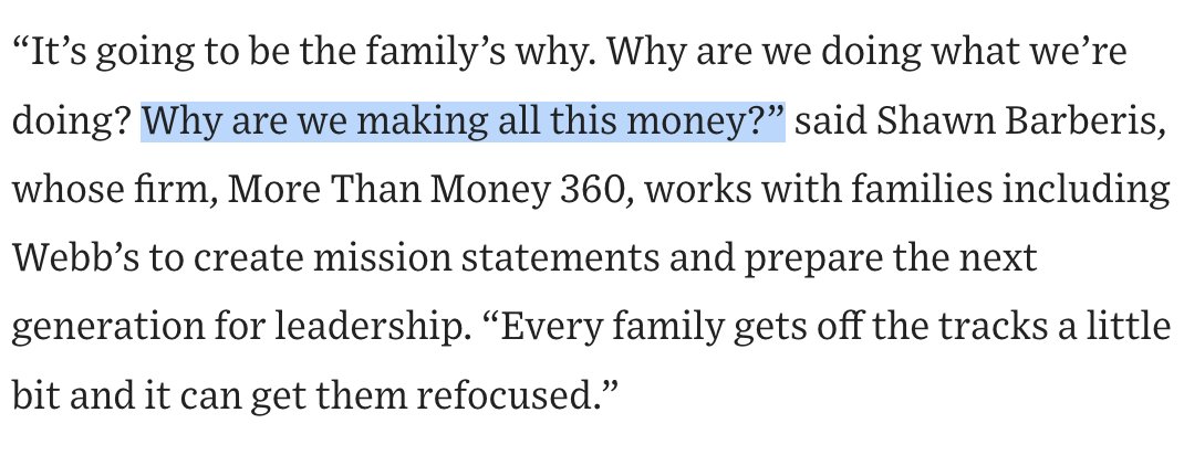 ramit's tweet image. I really enjoyed this @WSJ article on family mission statements

Some of these examples might seem weird to you, but I want you to see how ultra-wealthy families handle money, because you can pick and choose and apply those same lessons to your family