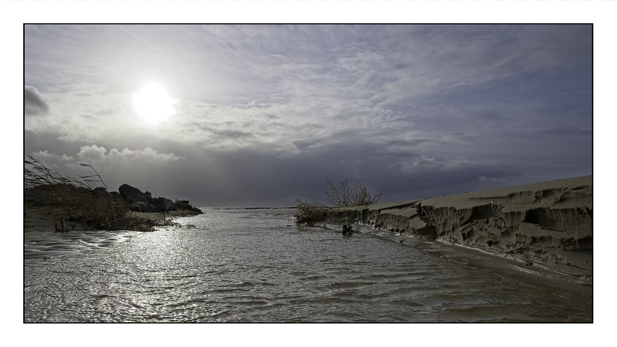 En na de #storm is alles anders op #Terschelling
Mooie luchten, de Groene Landen lopen weer leeg en nieuwe geulen vormen zich om het water af te voeren.
De dynamiek van de #natuur