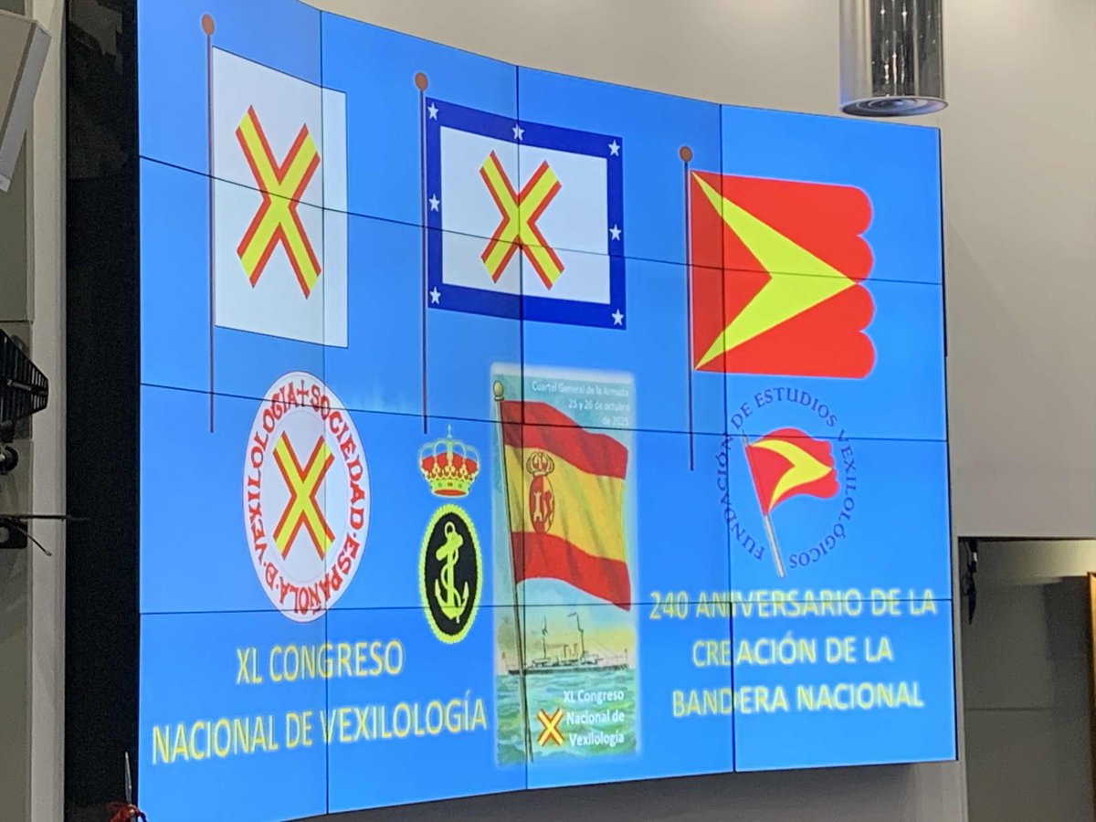 Courtesy of <a href="/gortius_viii/">Gortius Octavo 🇮🇨🐦‍⬛</a> we will be bringing you reports from the Spanish 40th National Congress of Vexillology which was held by <a href="/SEVexilologia/">SEVexilologia</a> @se_vexilologia in #Madrid on the 25th - 26th October. ¡Mucha suerte en Madrid! #vexillology #vexilologia
