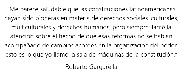 El libro La sala de máquinas de la Constitución de Gargarella es clave porque revela cómo los derechos y garantías se vacían de contenido si el poder sigue concentrado. Entender su “sala de máquinas” es entender por qué muchas constituciones prometen más de lo que cumplen. ⚖️📚