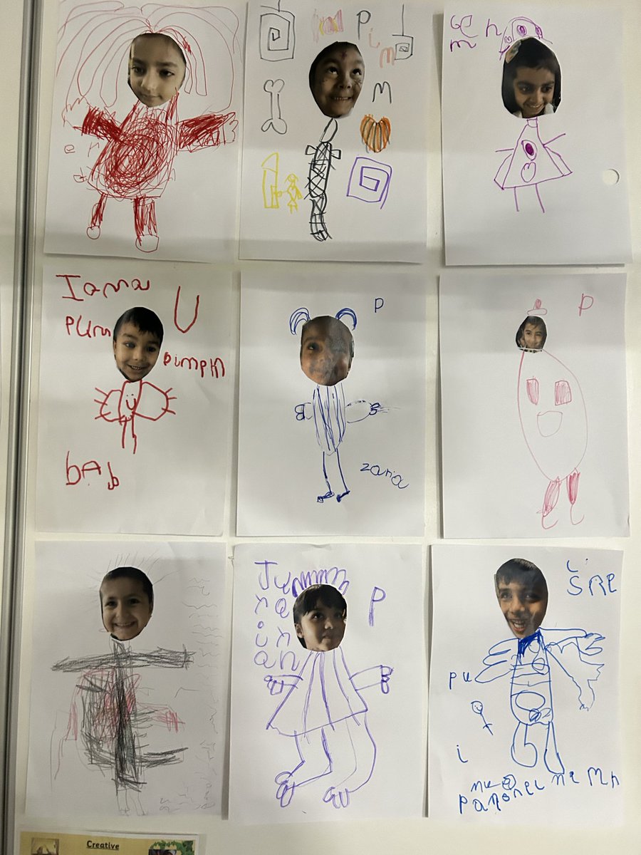 MrsGriffiths7's tweet image. Turning ourselves into spooky characters in drawing club’  #eyfs #drawingclub #halloween #spooky 💀👻