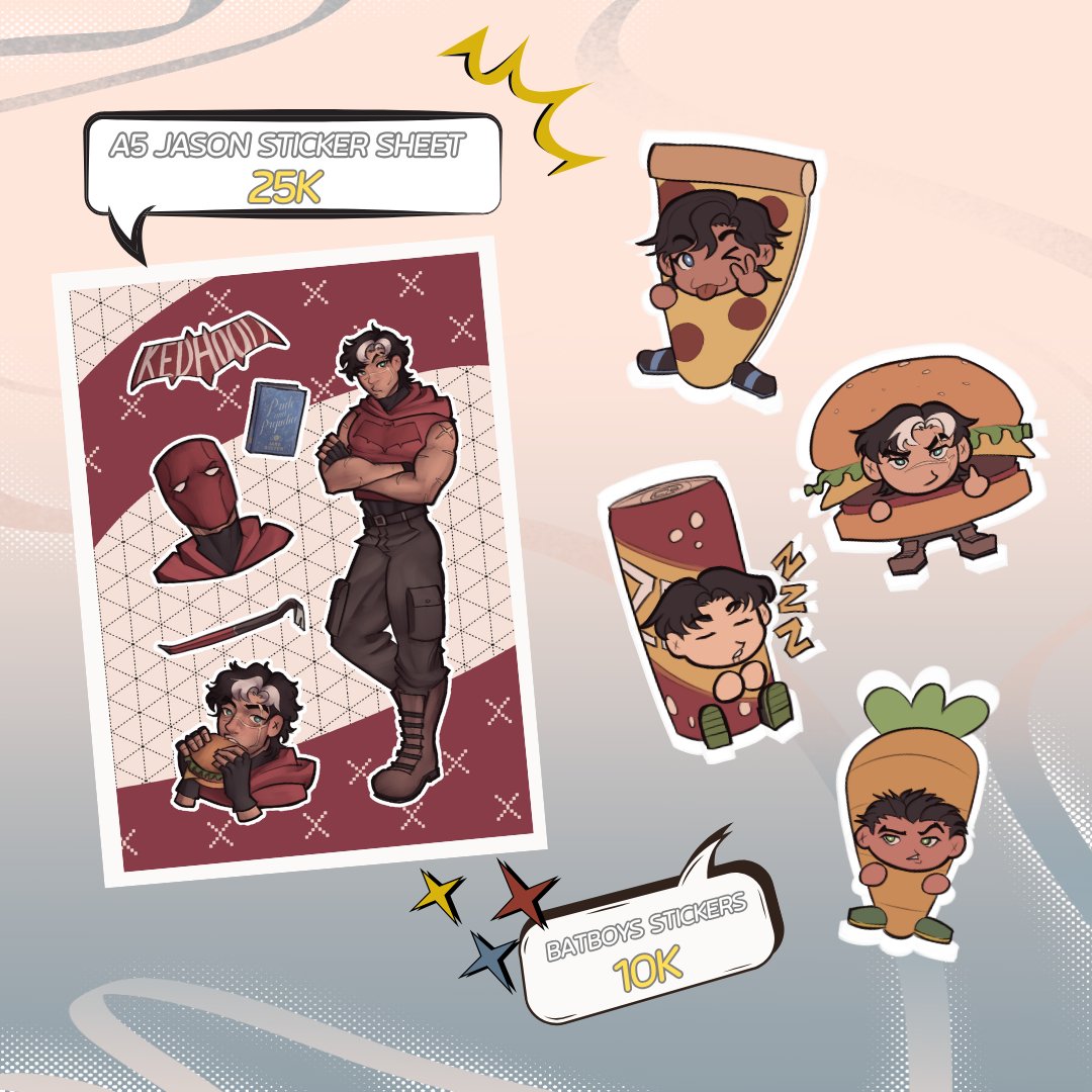 My #CF21 catalogue is finally here! Had to repost bcs I wrote the booth number wrong 😭

📍E-52 On The Spectrum!
🛒OTS only both days!
🪭Fandom: DC Comics (Batfam)
💥Will open an aftersale!

Shares are greatly appreciated!
#comifuro21 #cf21catalogue #DC #dccomics #batfamily