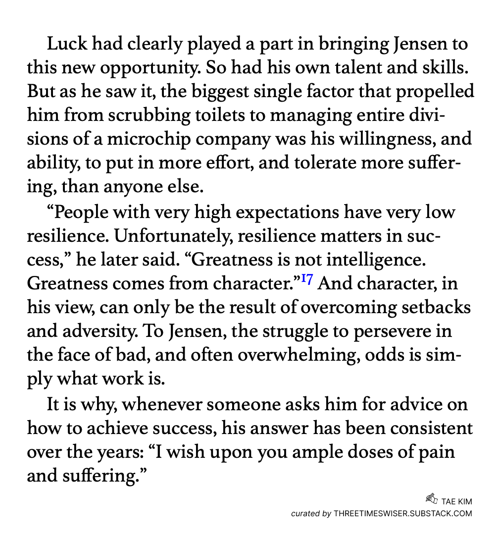 Jensen Huang on the brutal truth about greatness