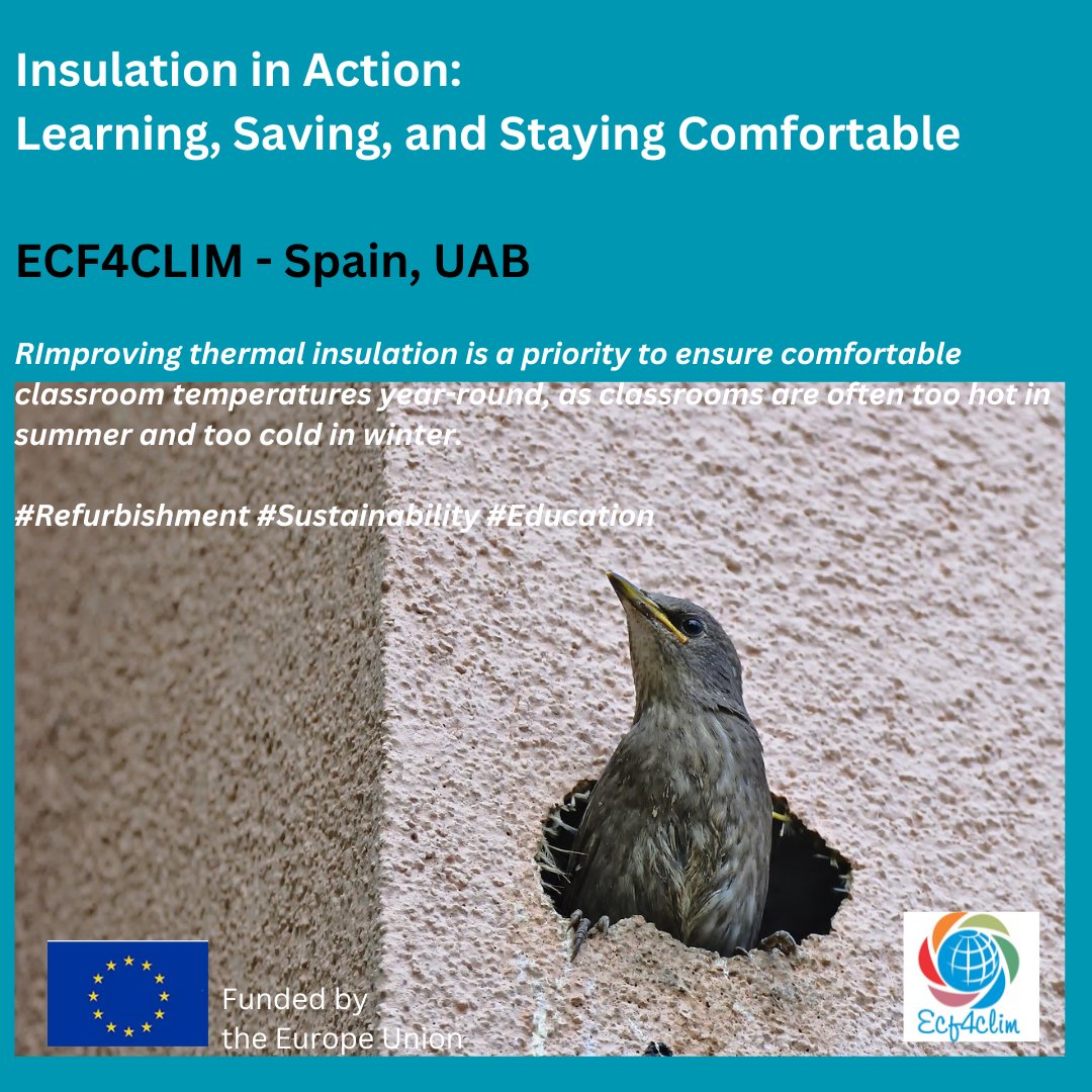 Ecf4Clim's tweet image. ECF4CLIM demonstrative interventions in schools...