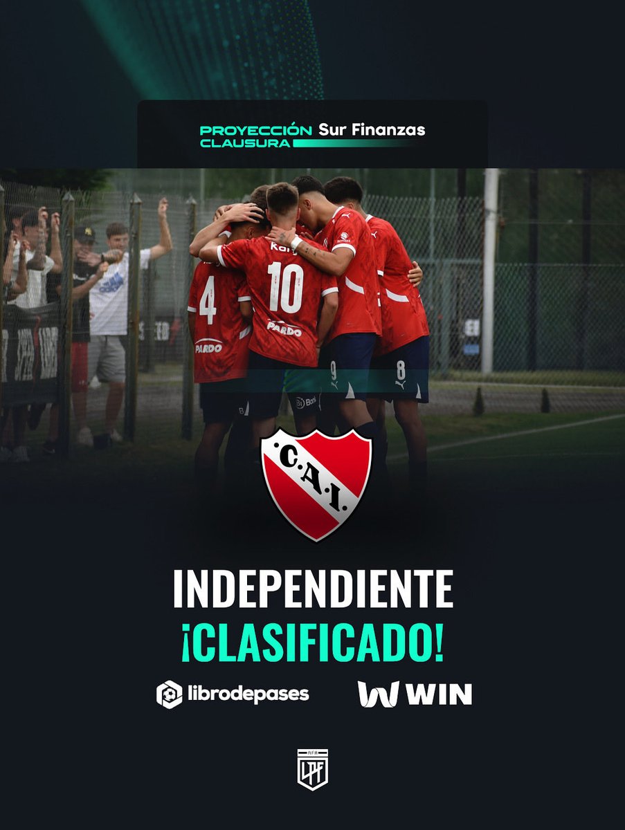 ¡Directo a los Play Off! 👹
<a href="/Independiente/">C. A. Independiente</a> conquistó una plaza y ya espera a su rival por los #OctavosDeFinal del #TorneoProyección <a href="/surfinanzas/">Sur Finanzas</a> 2025 🏆