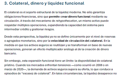 Manmohan Singh, y esto es porque la mayoría lo que creen que es liquidez, no lo es.