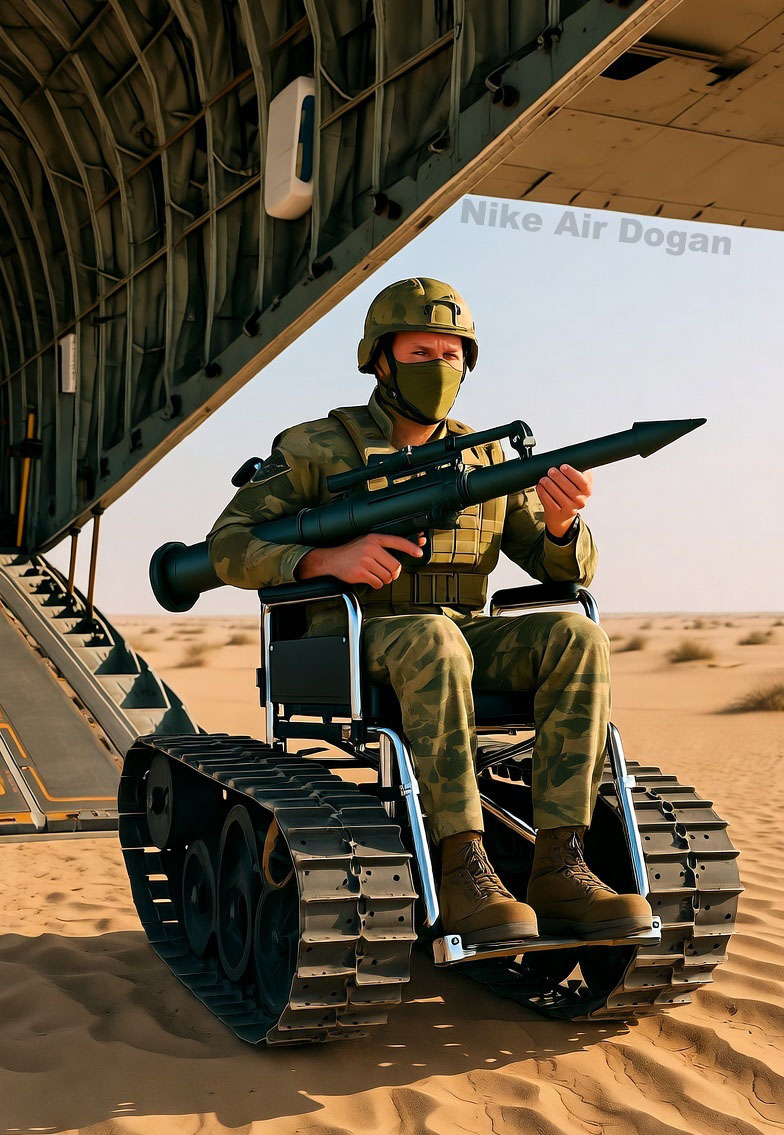 <a href="/CerfiaFR/">Cerfia</a> 🚨-- NOUVEAU --🚨
Le fauteuil militaire FLR-4000 spécialement construit pour les personnels hémiplégiques afin qu'ils puissent être déployés en terrain hostile.
Une réelle avancée pour lutter contre les discriminations dues au handicap!