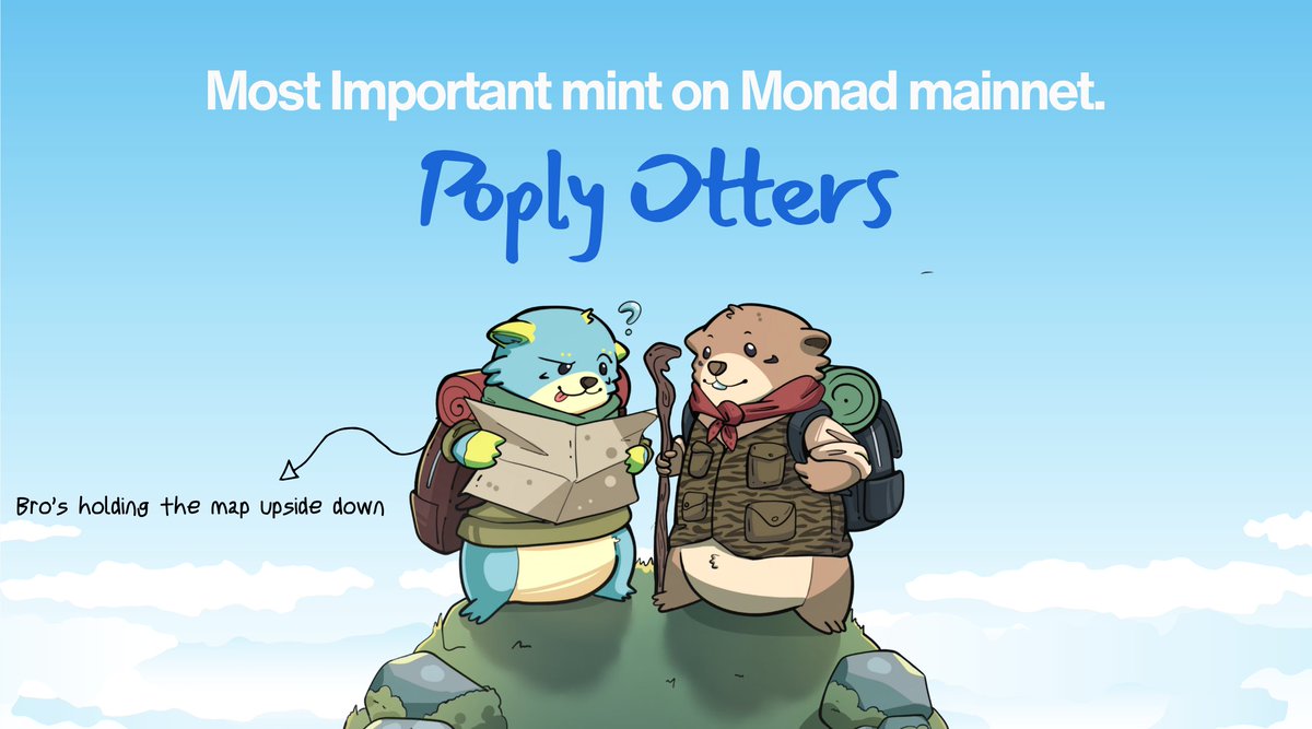 Why is POPLY OTTERS collection the most important mint on <a href="/monad/">Monad (mainnet arc)</a>?

✨ Empowers projects to mint on Poply
✨ Rewarded community months before mainnet
✨ Made trading fun on Monad
✨ Revenue-based incentives, allocations &amp; boosted points

GTD WL:
Like, RT, CM Wallet 👇