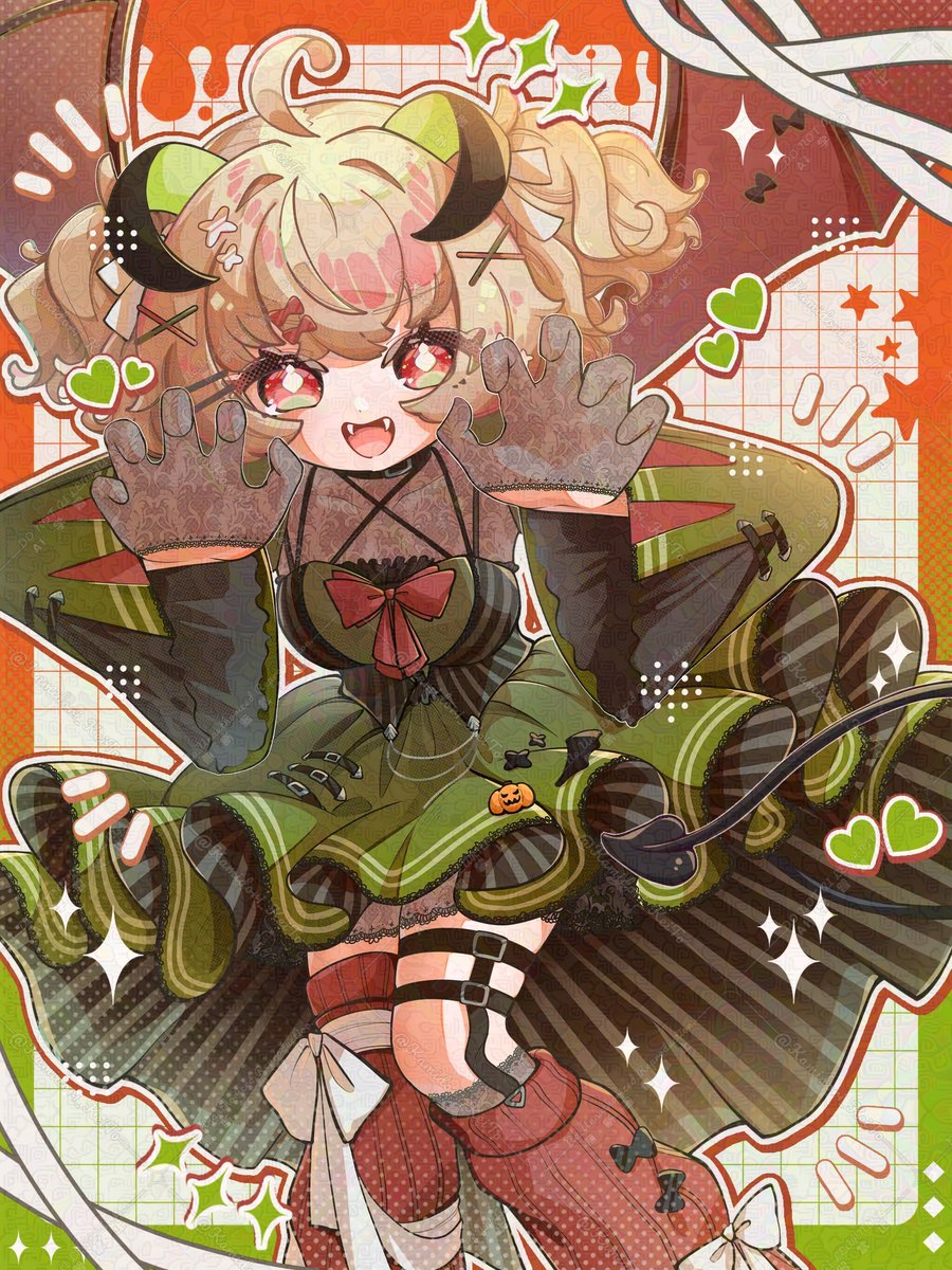 #1枚絵公開   #IRIAMライバー 

🎃💚🍬*⸜𝑯𝒂𝒑𝒑𝒚 𝑯𝒂𝒍𝒍𝒐𝒘𝒆𝒆𝒏⸝*🍬💚🦇

　　✧••┈┈┈┈┈┈••✧
  
🍭とりっくおあとりーと👿
　　　お菓子くれなきゃ
　　　イタズラだー❕

　　✧••┈┈┈┈┈┈••✧

#ケイトレコード