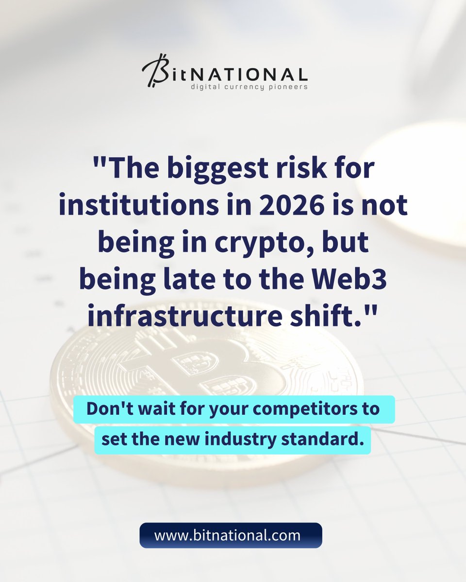 2026 is the inflection point. Are you still debating if you need a digital asset strategy, or are you aggressively building the decentralized infrastructure to power your future services?⁣
⁣
Don't wait for your competitors to set the new industry standard.⁣
⁣