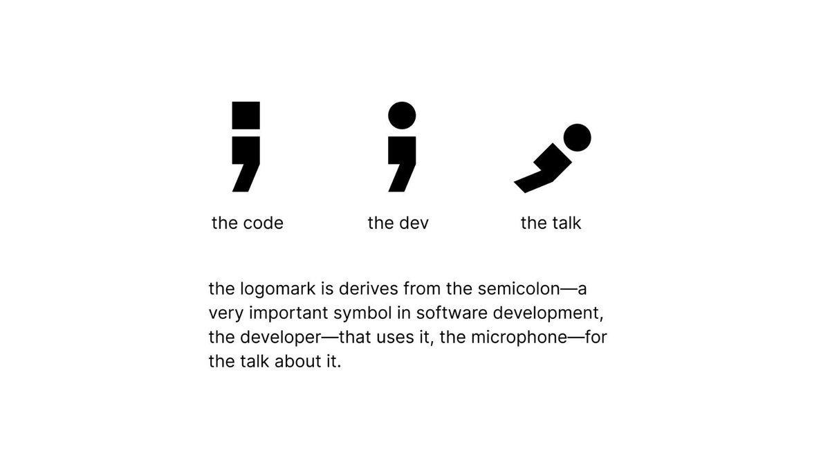 sysconf_'s tweet image. It’s a variation of @sysdsgn’s logo but the semi-colon is slanted to represent a microphone…because we’re a conference.