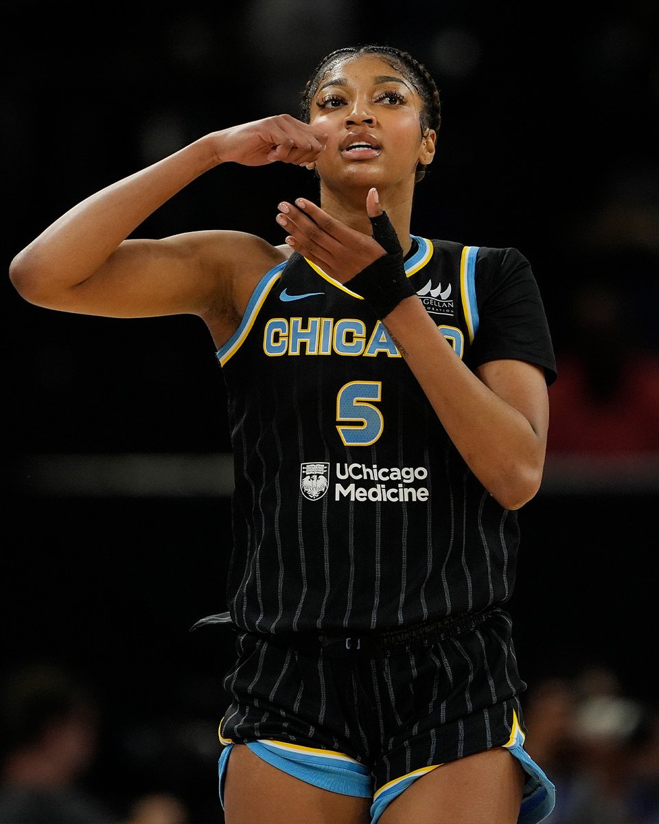 SLAMonline's tweet image. Energy electric. Confidence constant. Angel Reese&apos;s vibe is always on 99.