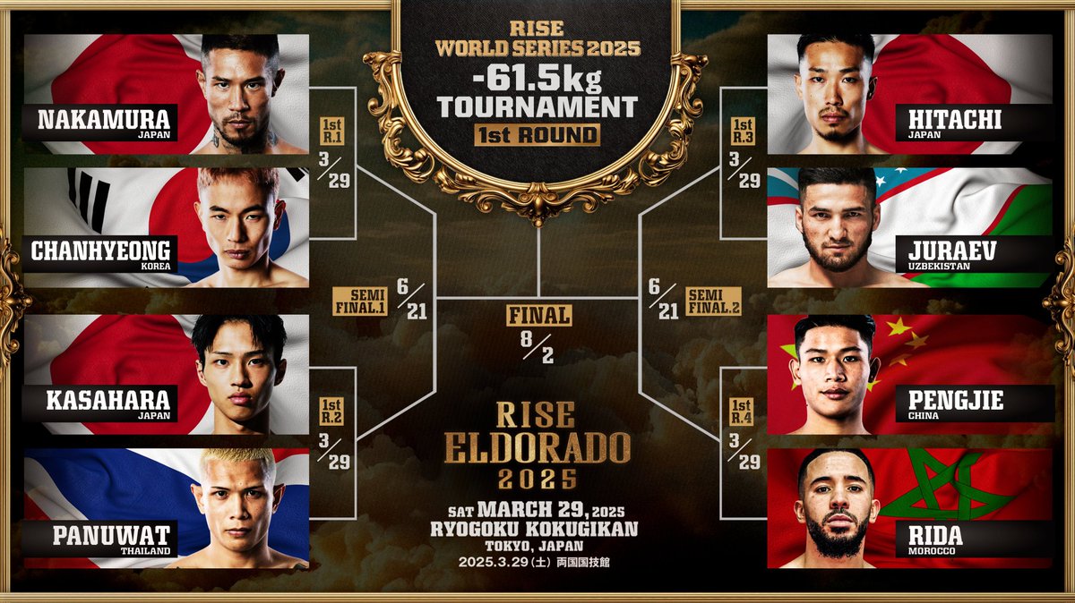 11.2 両国国技館
RISE WORLD SERIES FINAL🔥
メインイベント
-61.5kg世界トーナメント決勝
中村寛 VS エンペンジェー
#RISE
#RISE_WS2025FINAL