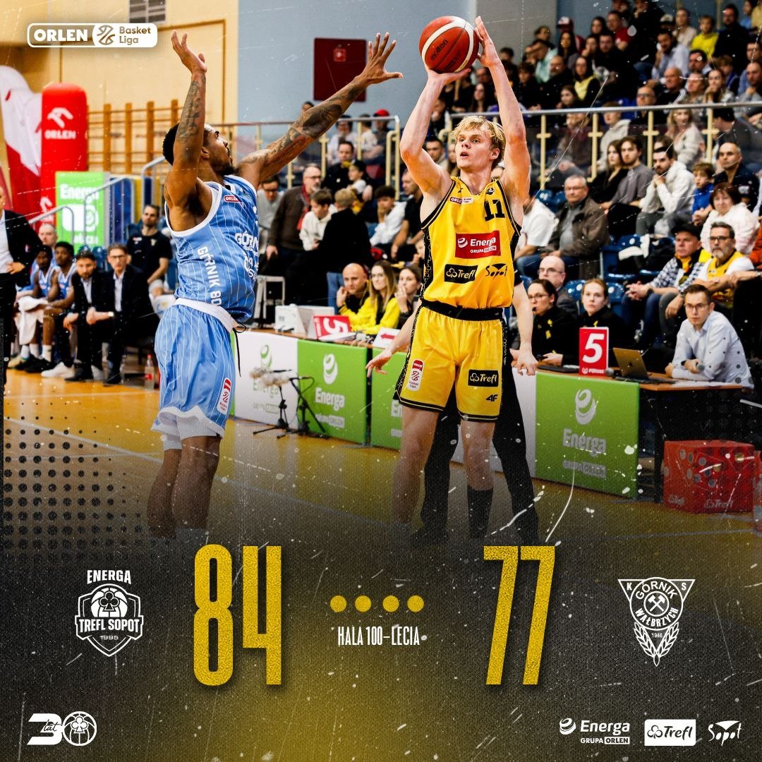 𝐍𝐈𝐄𝐏𝐎𝐊𝐎𝐍𝐀𝐍𝐈 𝐖 𝐎𝐑𝐋𝐄𝐍 𝐁𝐀𝐒𝐊𝐄𝐓 𝐋𝐈𝐃𝐙𝐄 💛🖤

W środę walczymy razem o utrzymanie tego samego statusu w FIBA Europe Cup 👊 Hej Trefl!
➡ sercesopotu.pl

#plkpl