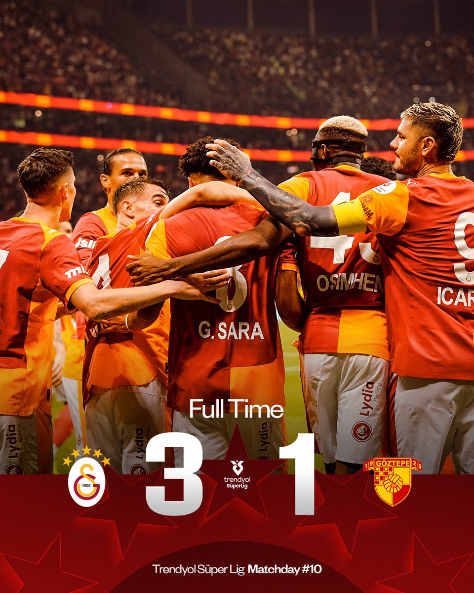 Galatasaray's tweet photo. Another W.
#GSGOZ https://t.co/coLraTeBdY
