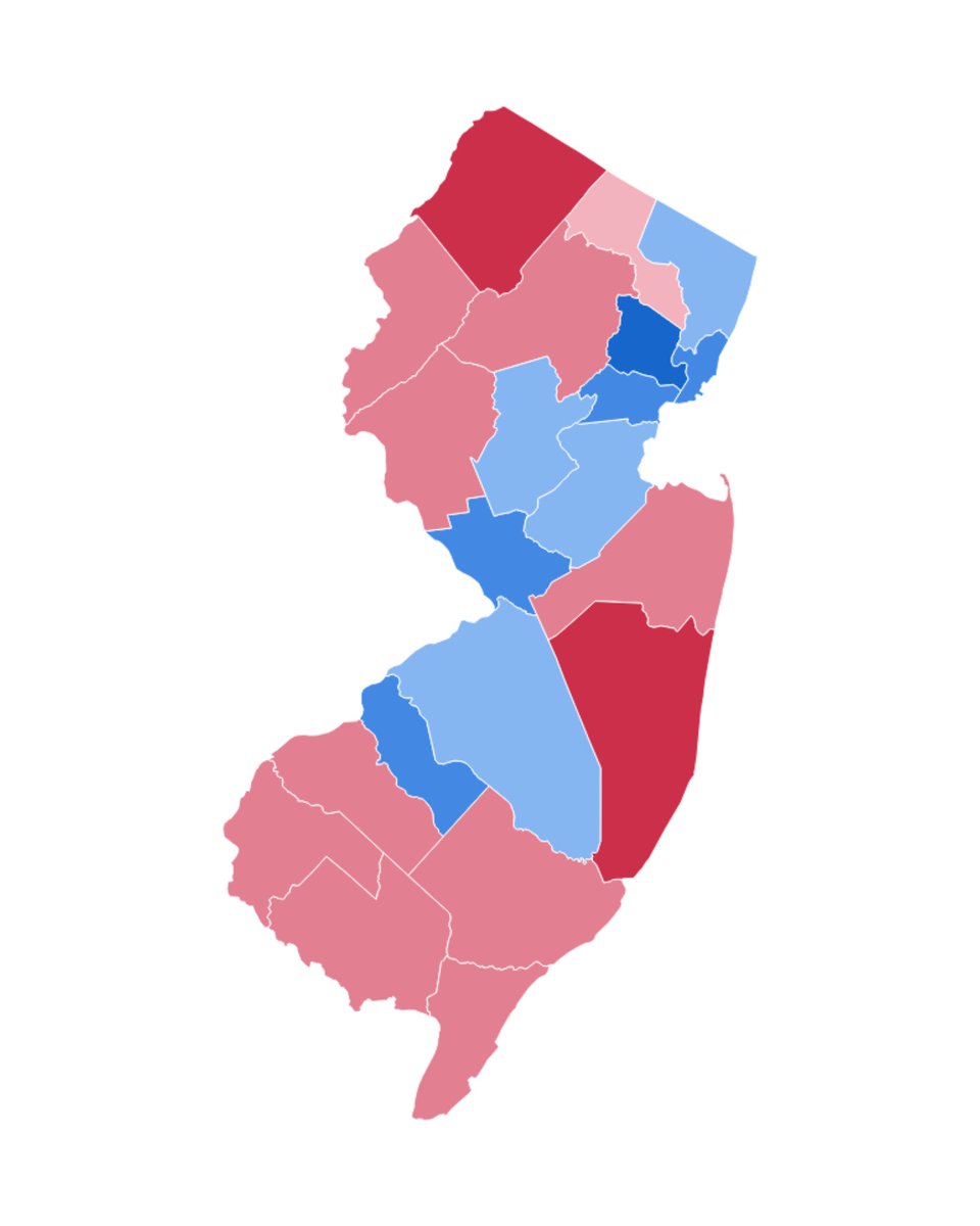 🚨 BREAKING: NEW JERSEY in-person early voting, day one

🔵 Democratic: 42.1% (38,039)
🔴 Republican: 39.3% (35,512)
🟡 Other: 18.7% (16,895)

2025 Democrat lead: +2.8 points
2024 day one: Democrat+1.2

NOT ENOUGH for Jack to win yet!

Keep pushing and turn out every low