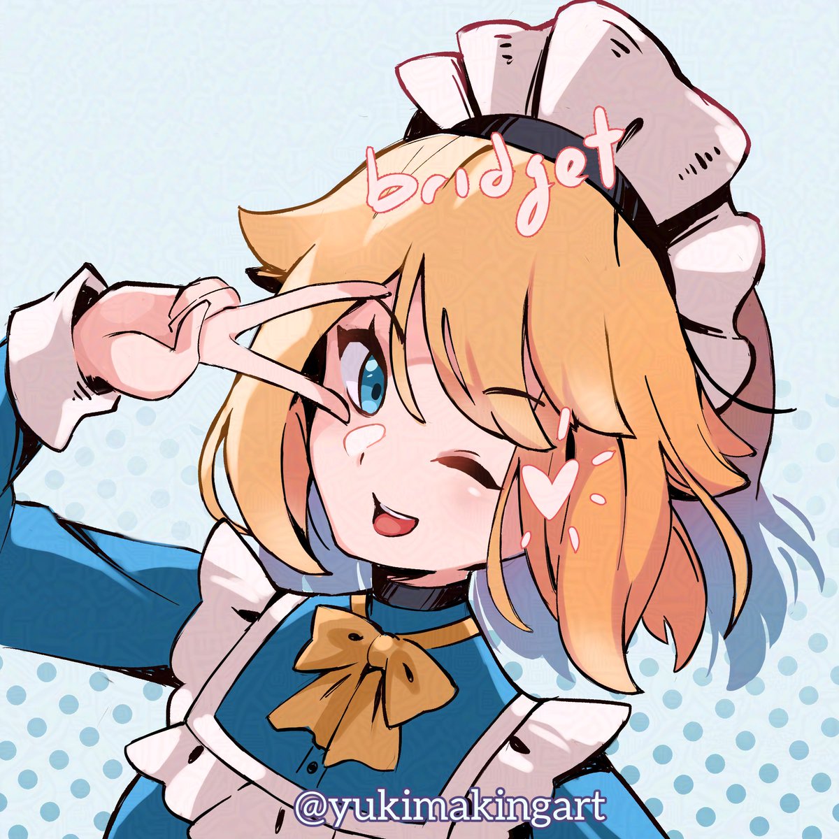 yukimakingart's tweet image. Happy bday Bridget Guilty Gear! (that&apos;s her name)