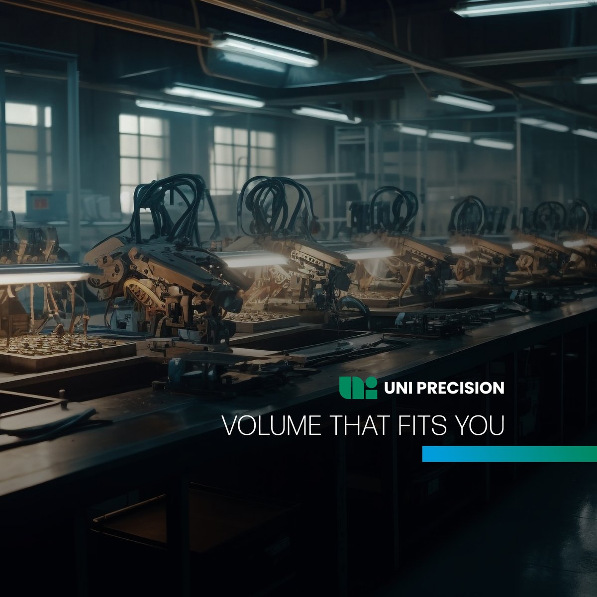 Uniprecision's tweet image. No MOQ, prototype to mass scale, and full DFM support. Flexible for all needs.  #ScaleSmart #FlexibleProduction #UniPrecision