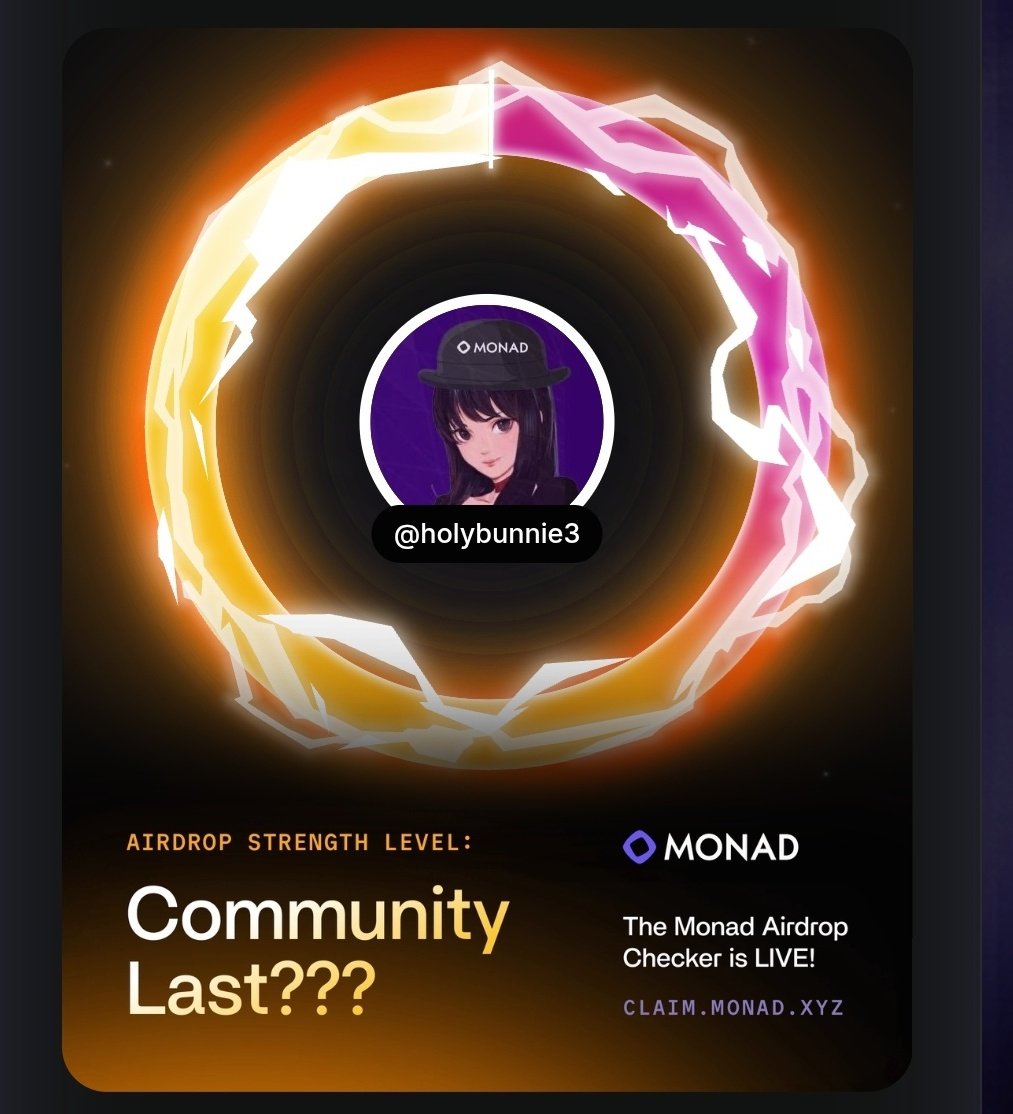 A monad card and a dream
Gmonad💜