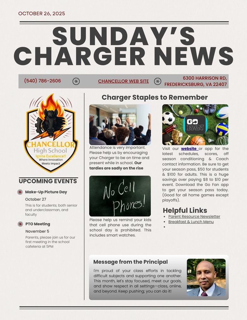 Sunday Communication 10/26/2025

Please check the website or your email for details and links.