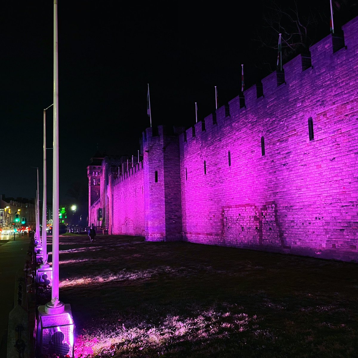 Cardiff Castle shines purple tonight in support of PoTS Awareness Day. 💜 

Let's raise awareness and stand with those battling Postural Tachycardia Syndrome (PoTS), a condition affecting the nervous system. orlo.uk/7AF6z

@ukpots