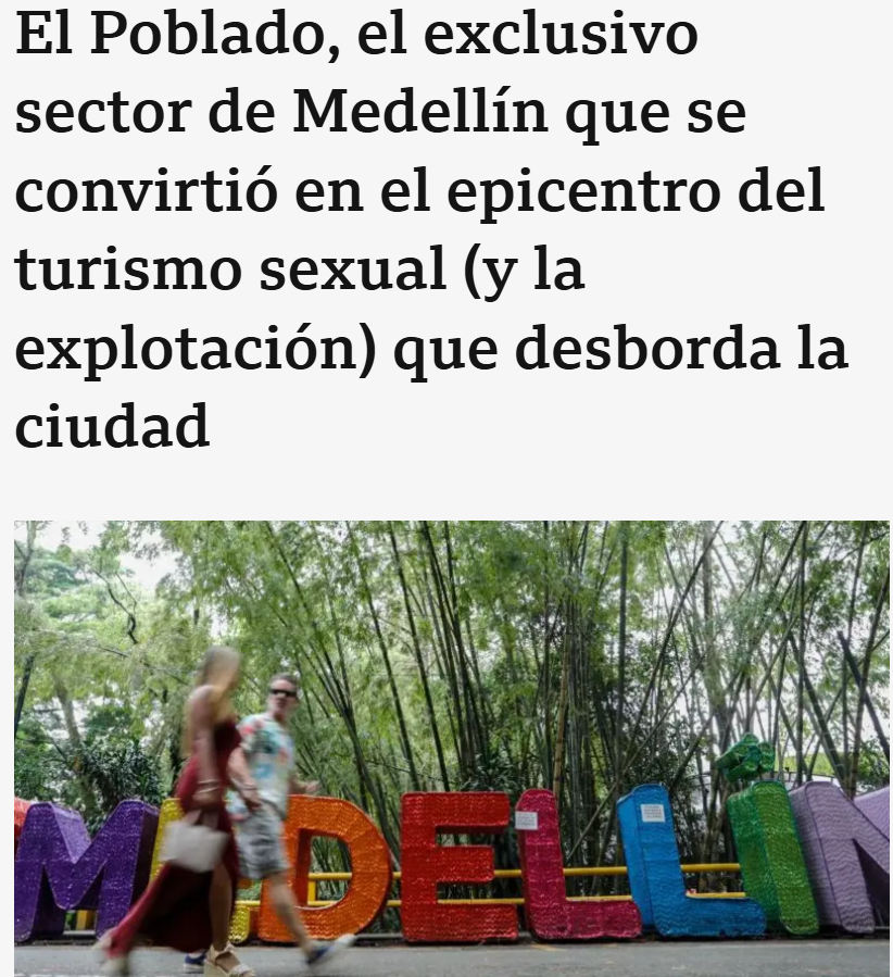 Odio estas peleitas nacionalistas, pero creo que no es buena idea hablar de "visitas extranjeras" siendo de Medellín...