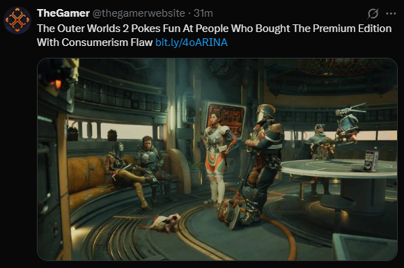 SYACVG's tweet image. If you bought The Outer Worlds 2 Premium edition (which costs $99.99) then you can get a perk that gives you a 15 percent discount at vendors, but 10% less sell value.